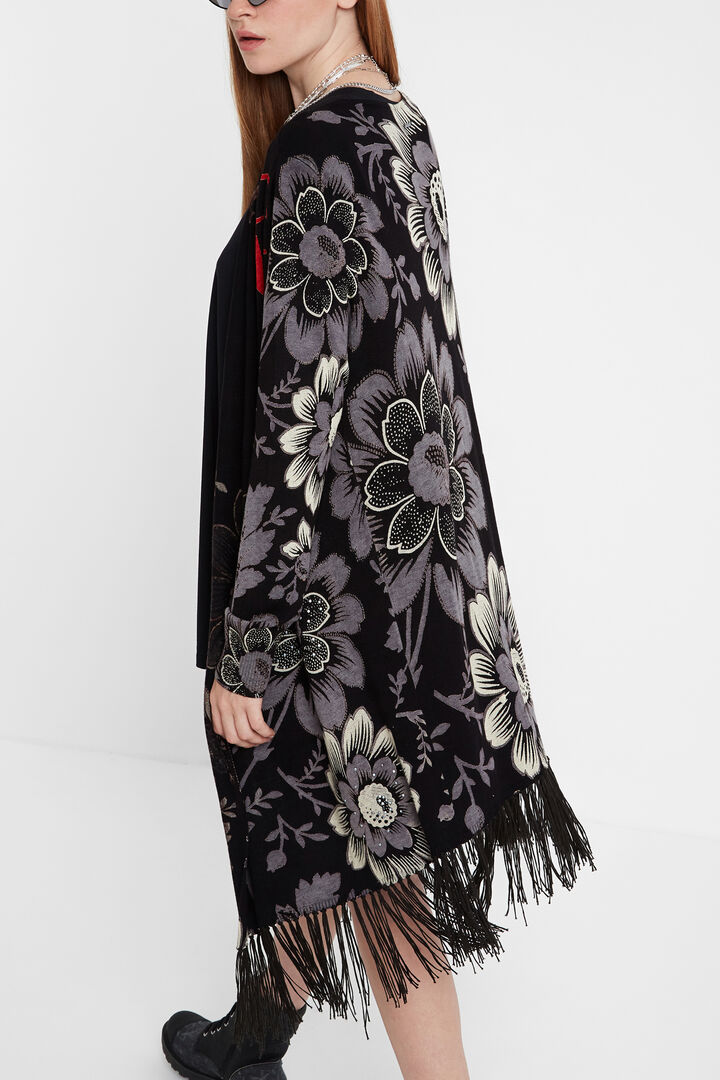 Fringe knit jacket | Desigual