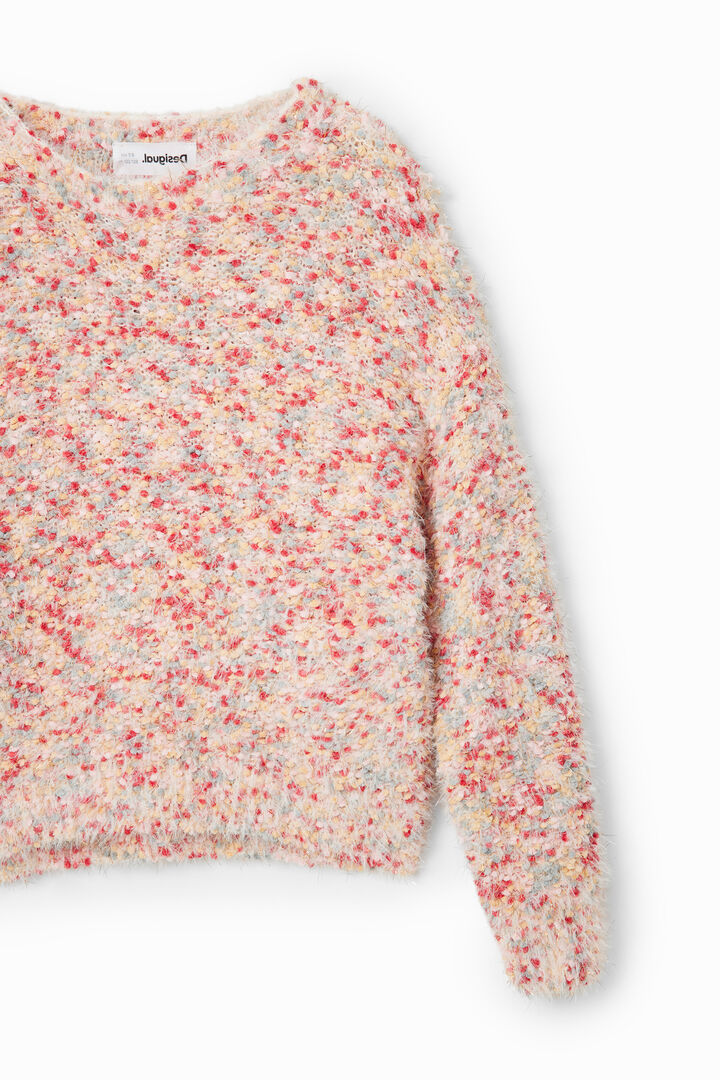 Bouclé texture pullover | Desigual