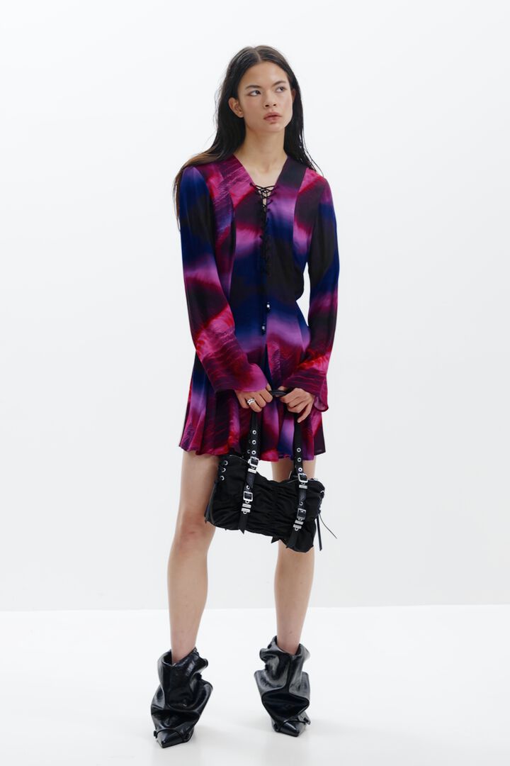 Dress with ribbon neckline | Desigual