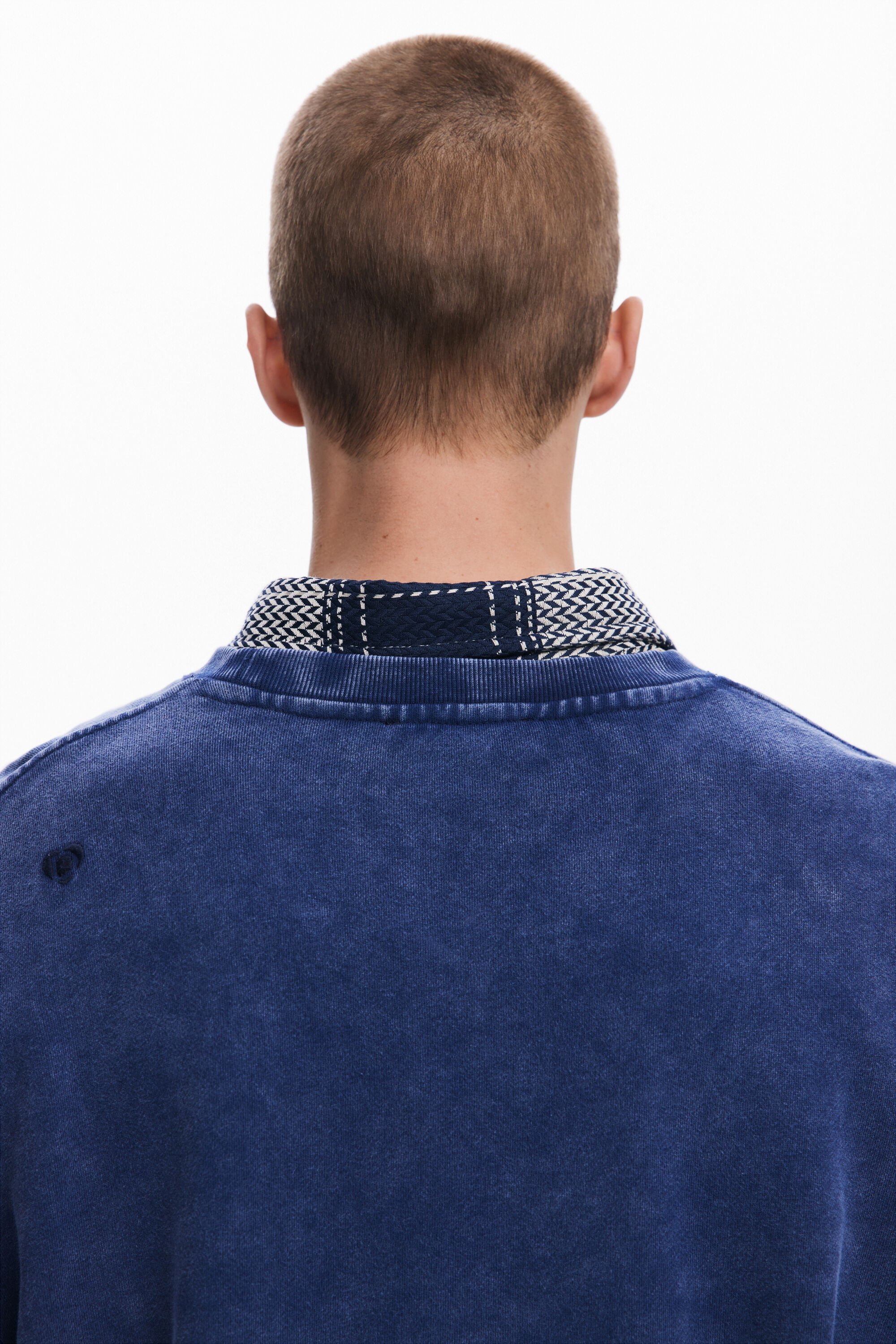 Desigual Combined Sweatshirt In Blue