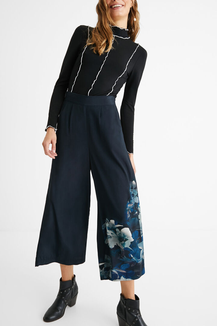 Floral culotte trousers | Desigual