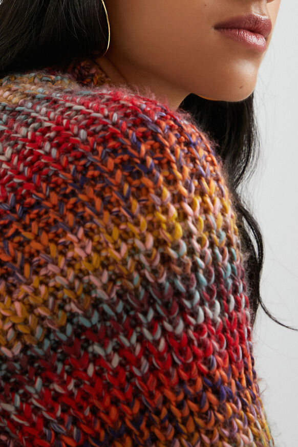 Chunky knit jumper stripes | Desigual