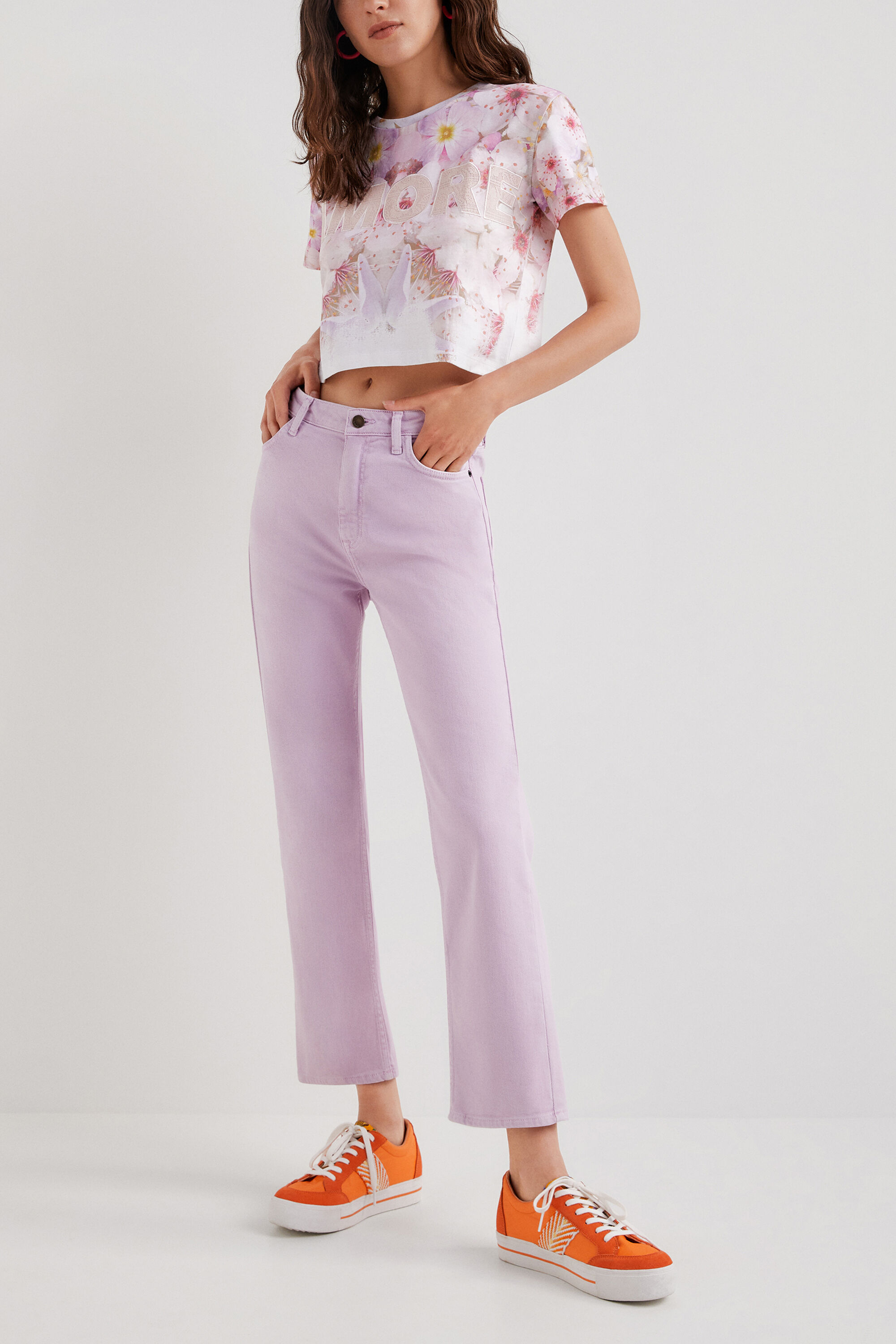 Amore cropped T-shirt | Desigual.com