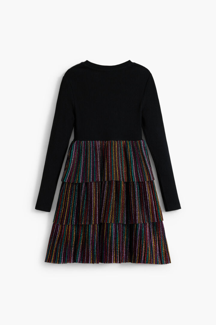 Vestido volantes lúrex | Desigual