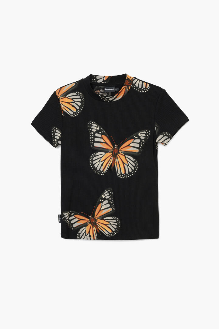 Camiseta manga corta mariposas