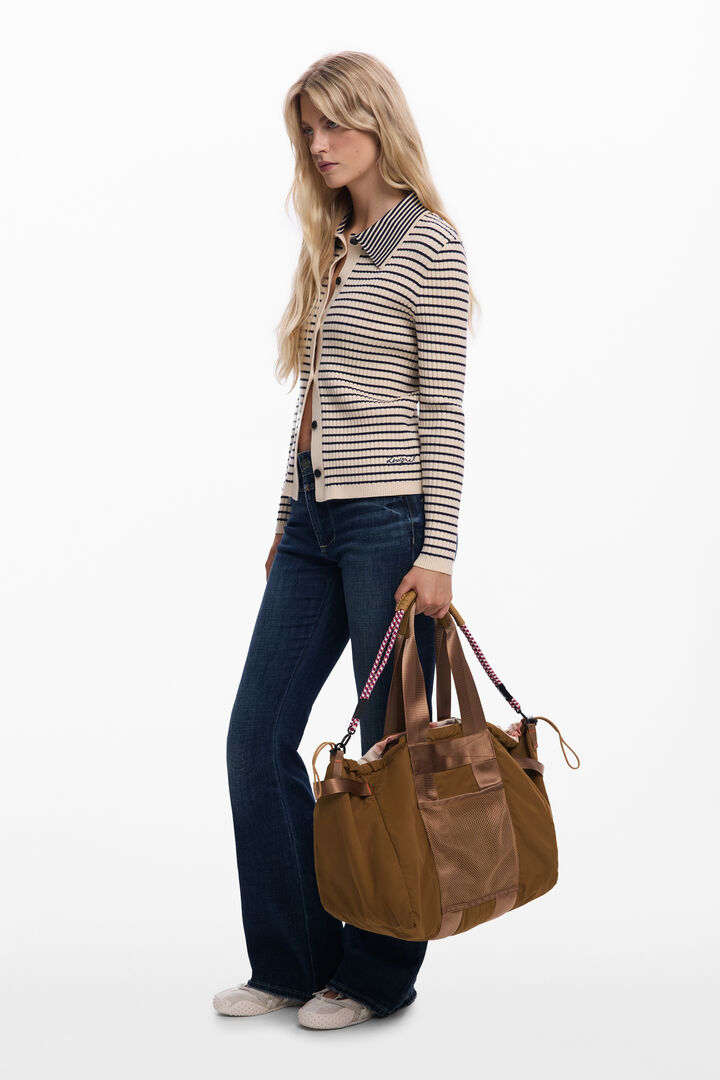 Borsa media in nylon reversibile | Desigual