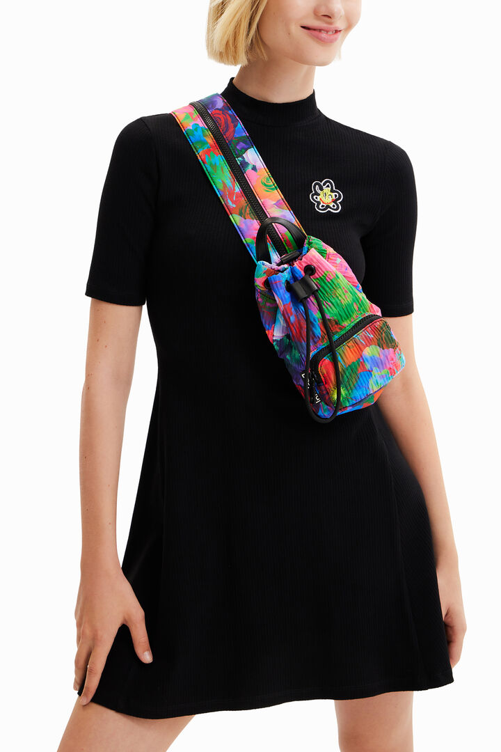 Mini multi-position floral backpack | Desigual