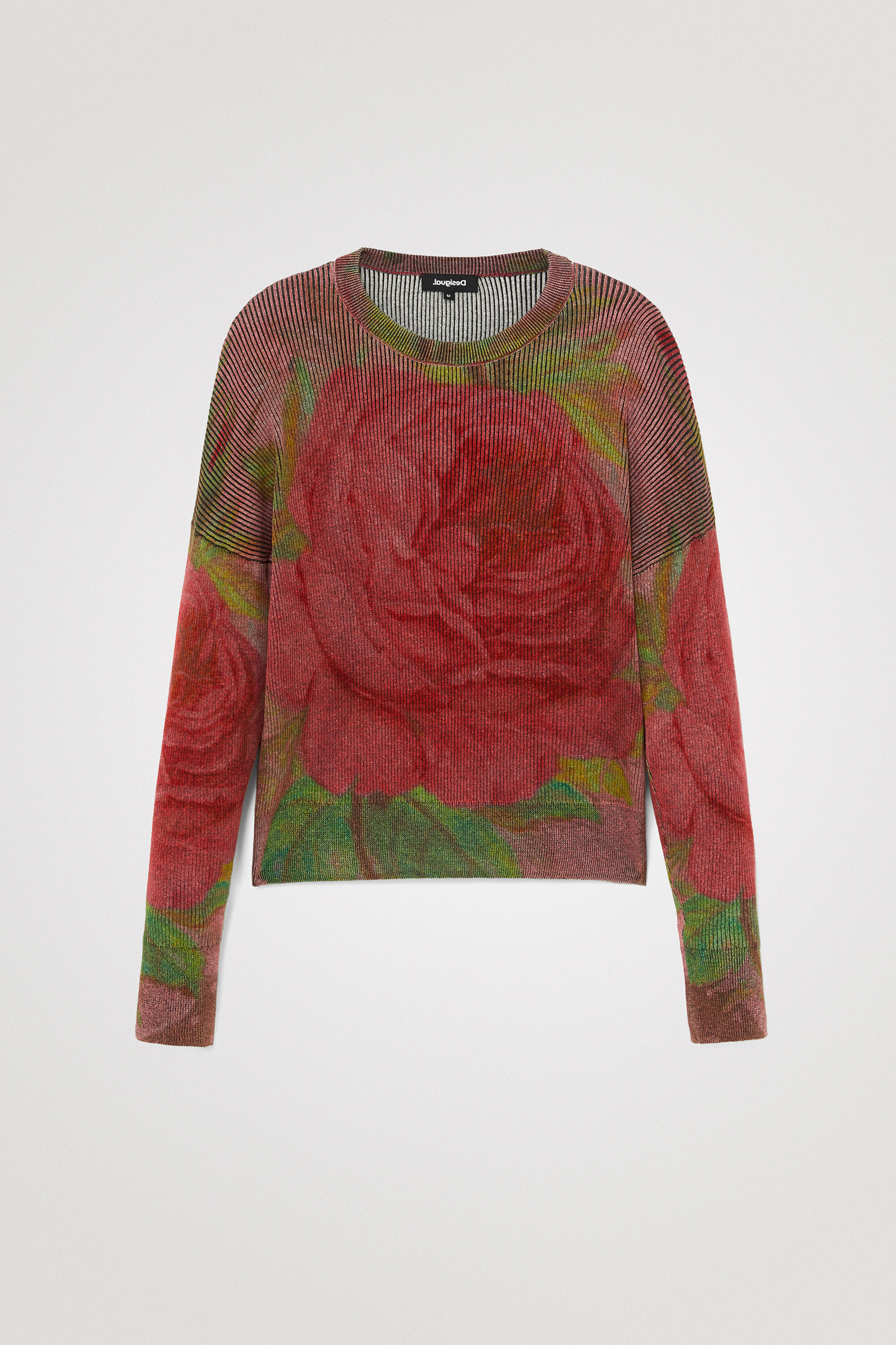 Knit jumper flowers