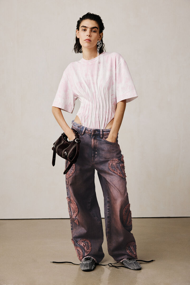 Studio frayed baggy pants