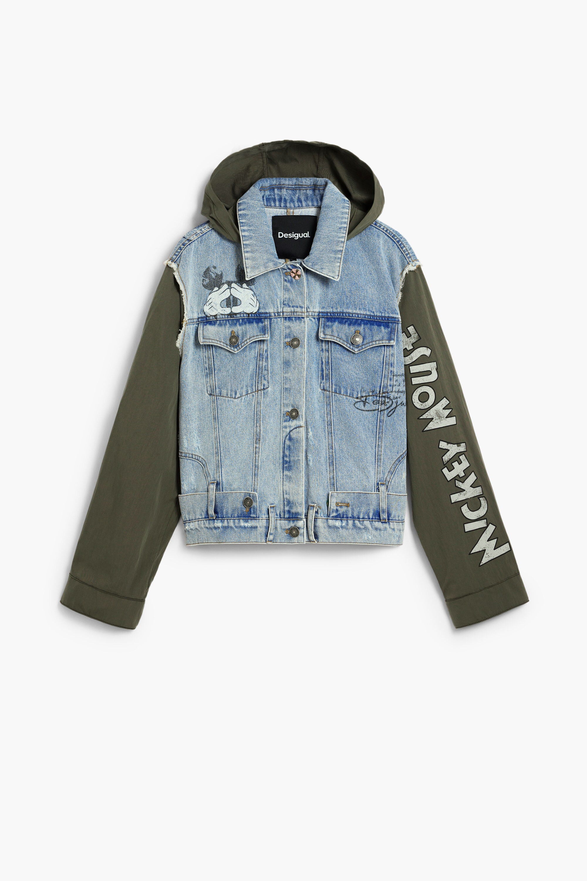 ミッキーマウス™バイマテリアパーカー 青 女性用 I Desigual.com