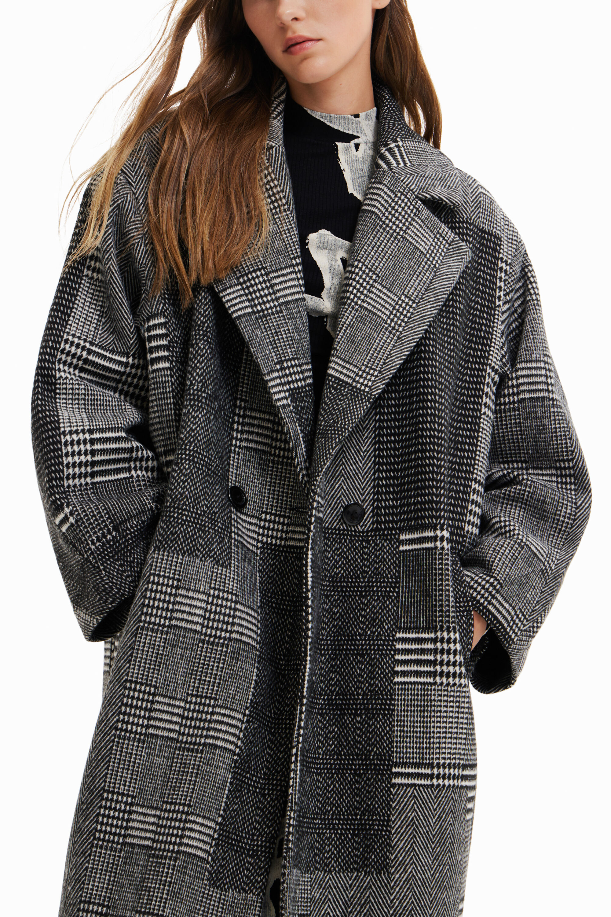 Desigual wool coat sale