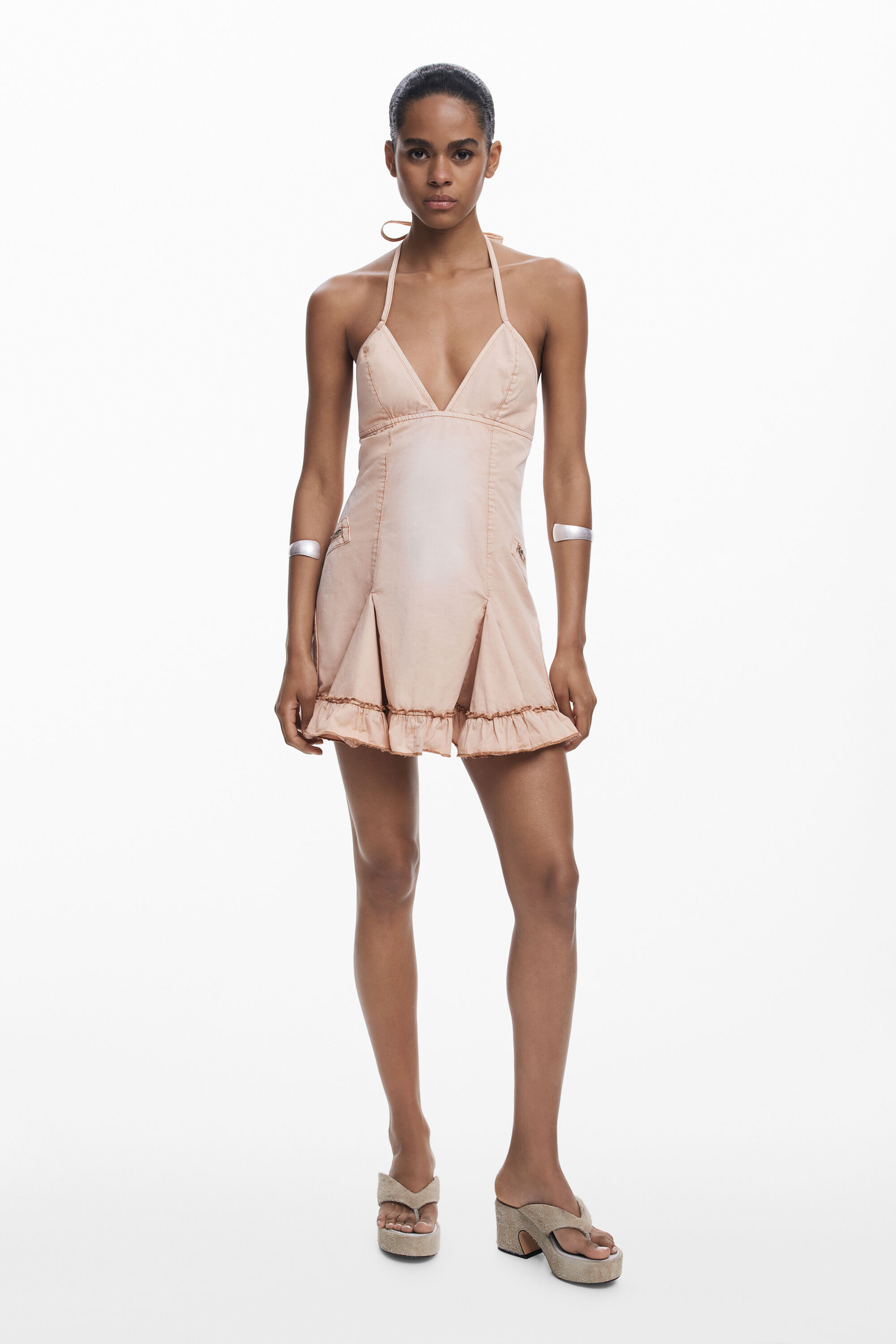 Kurzes Spitzenkleid