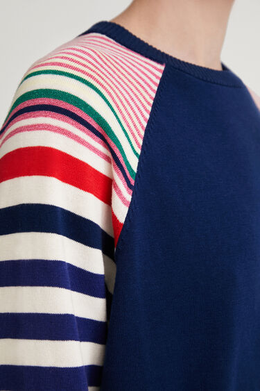 Stripy sleeved jumper | Desigual