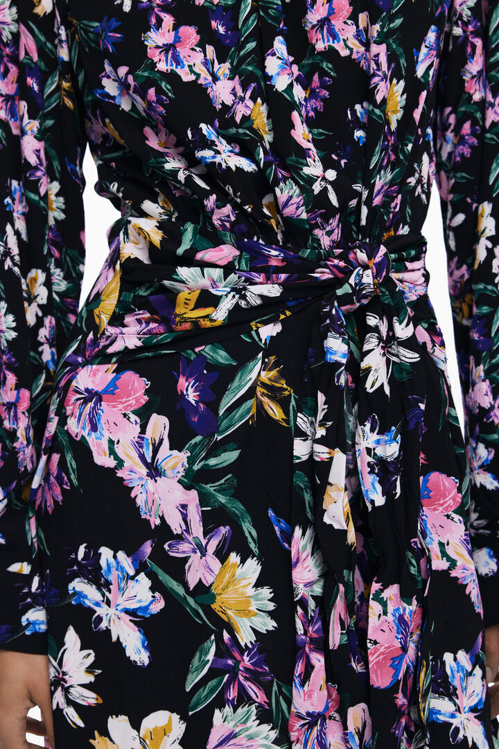 Floral knot short dress | Desigual