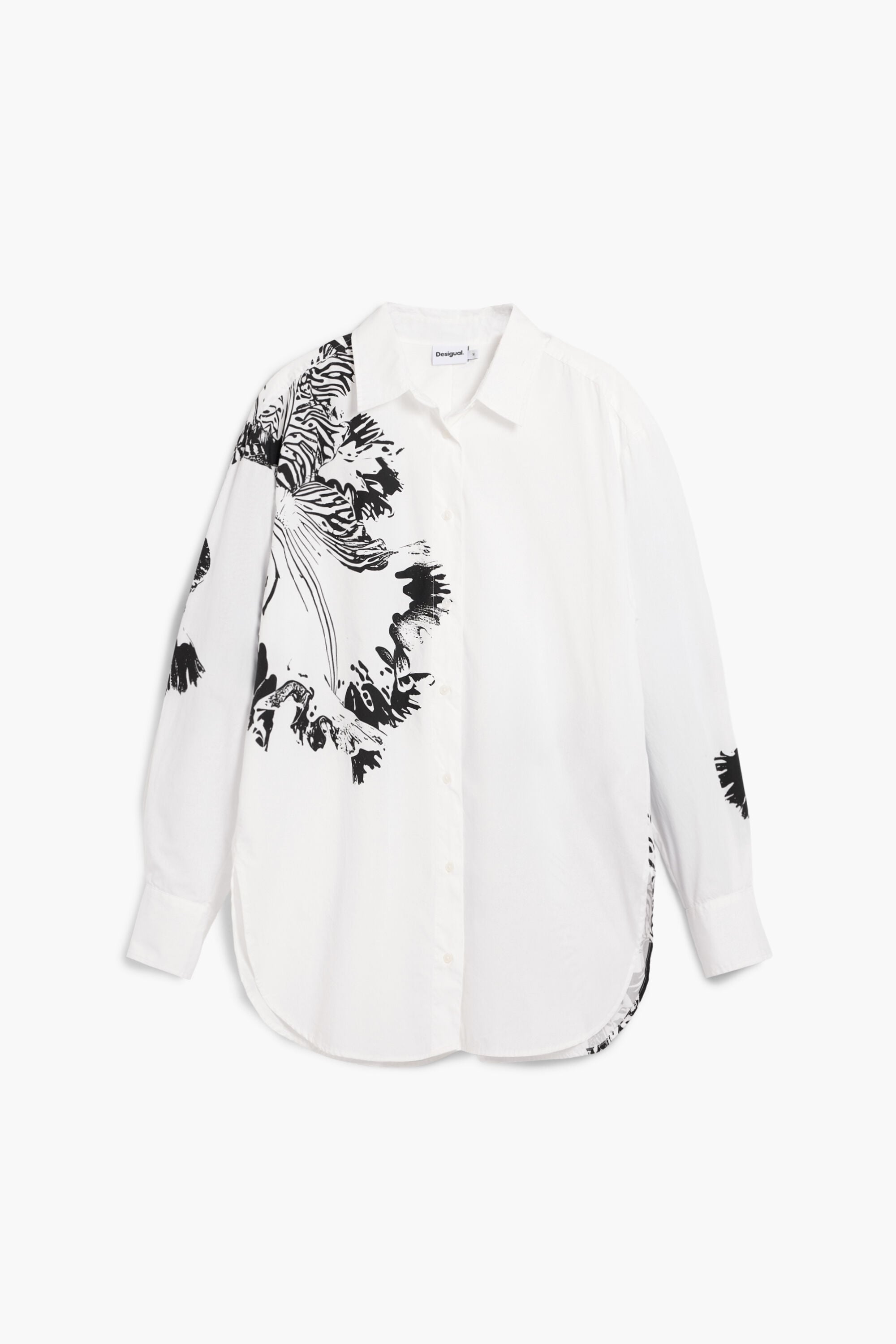 Orchid shirt m. christian lacroix white Women's I Desigual.com