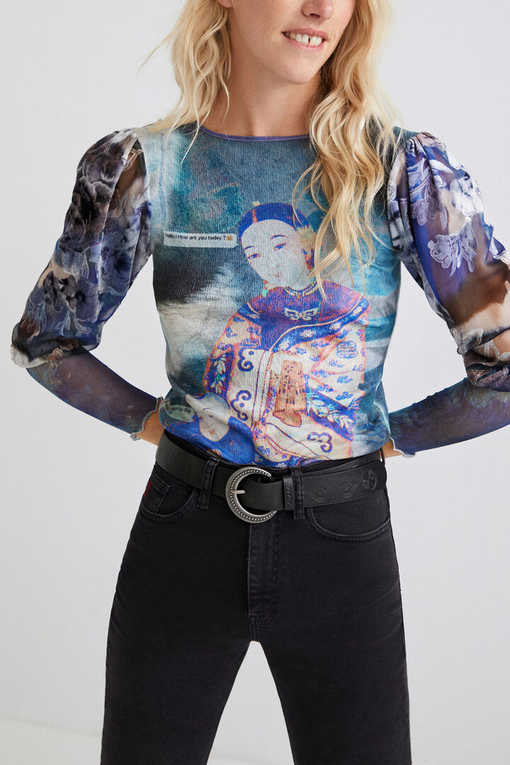 Camiseta manga abullonada arty | Desigual