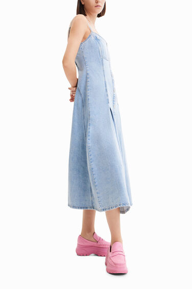 Vestit texà slim midi Maitrepierre | Desigual