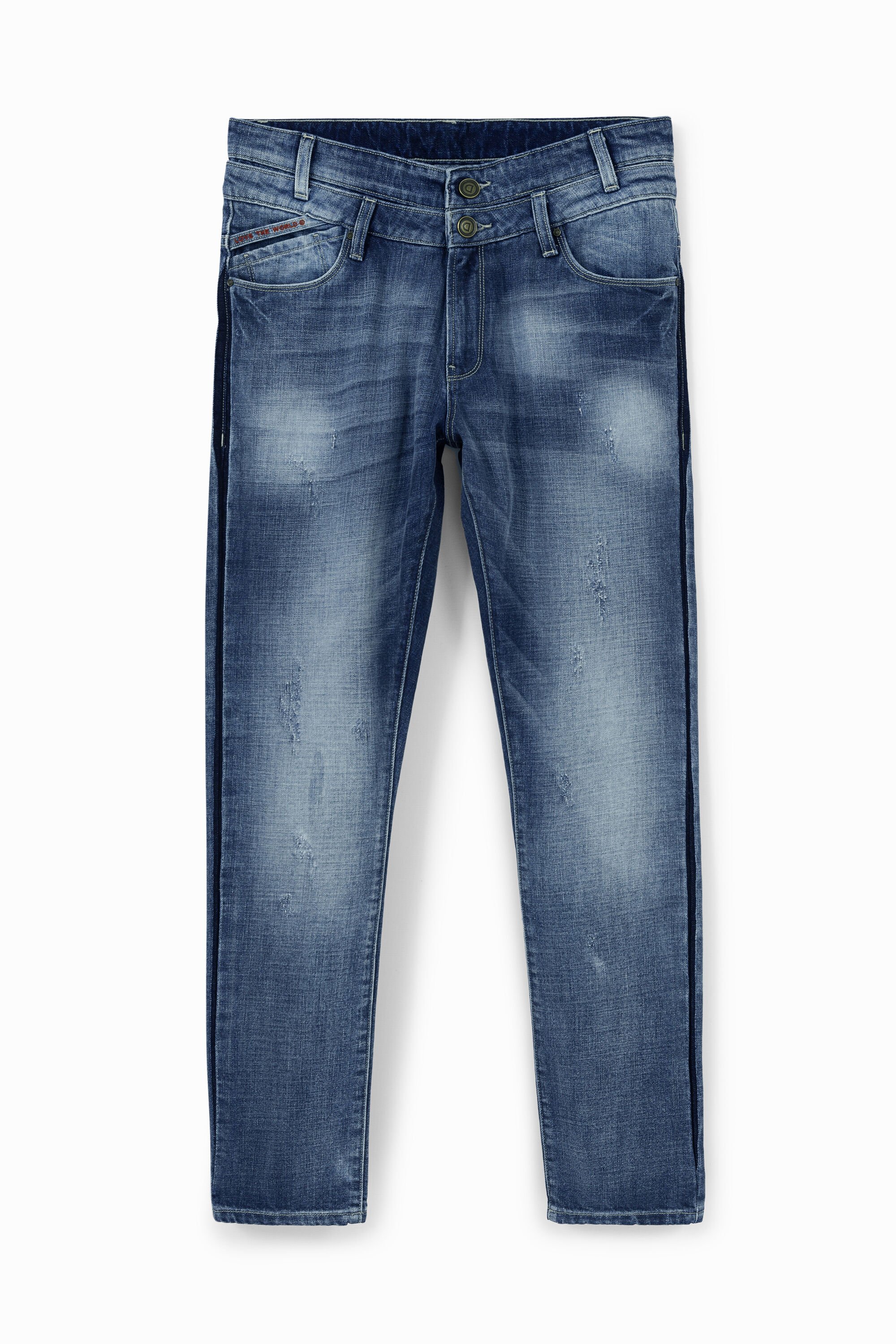 Jeans deals striscia laterale
