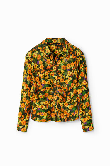Camisa fruncida flores | Desigual