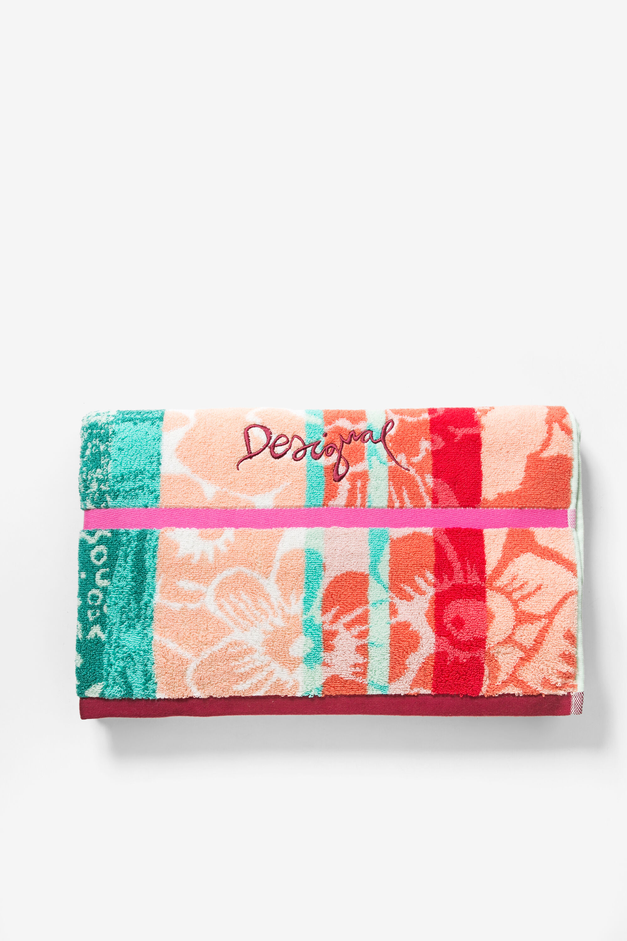Towels Jacquard Love Tartan Desigual
