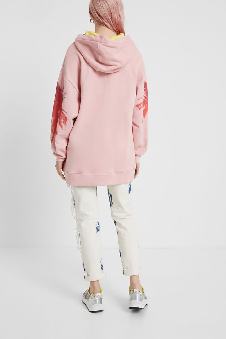 Long Hawaiian oversize sweatshirt | Desigual