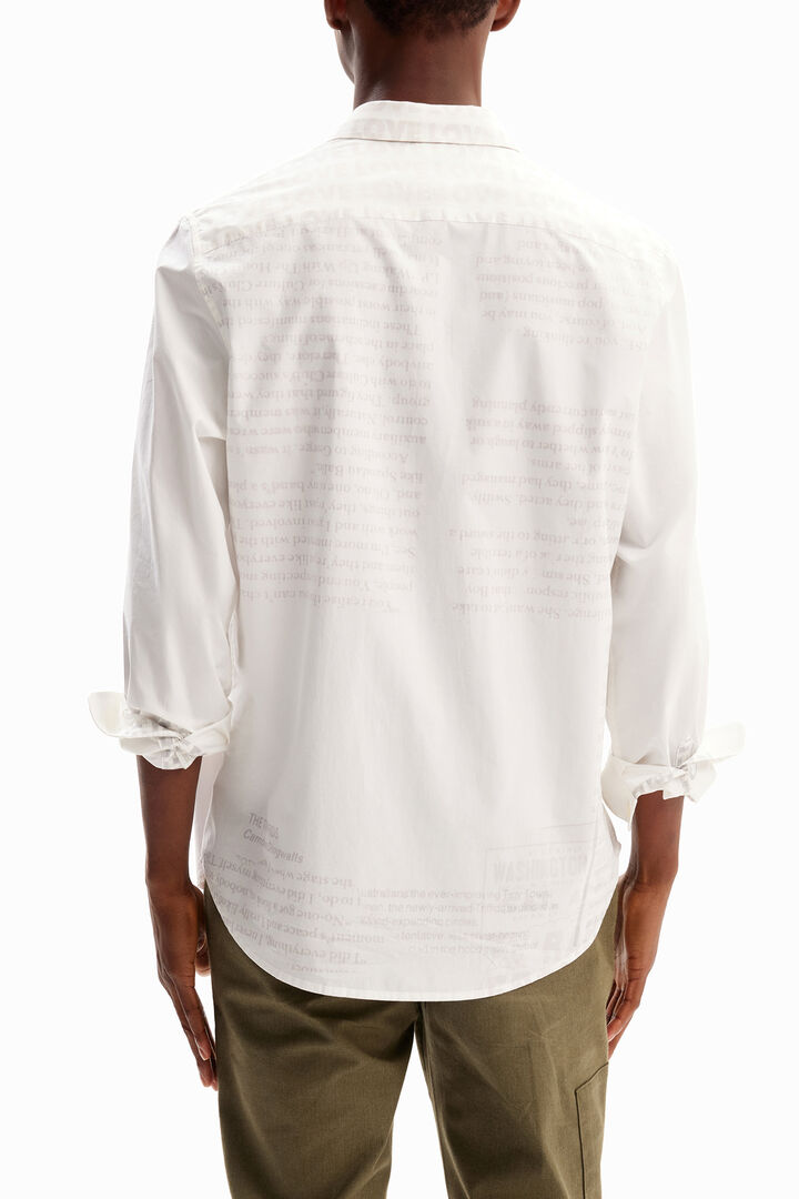 Poplin newspaper shirt | Desigual