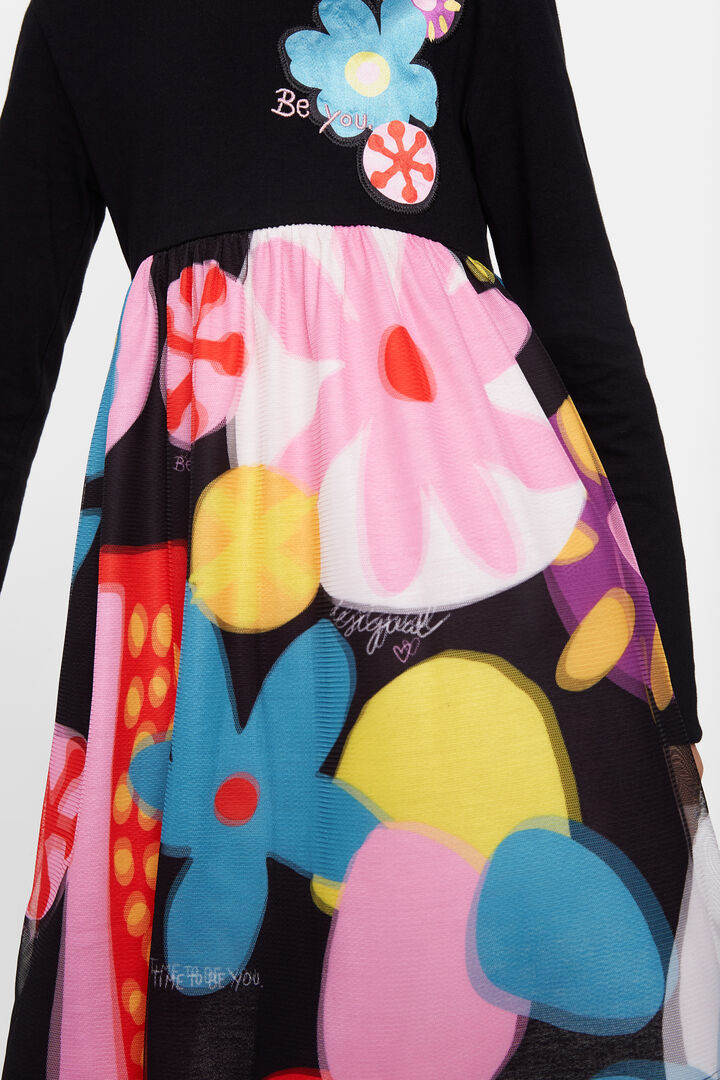 Floral high waist dress | Desigual