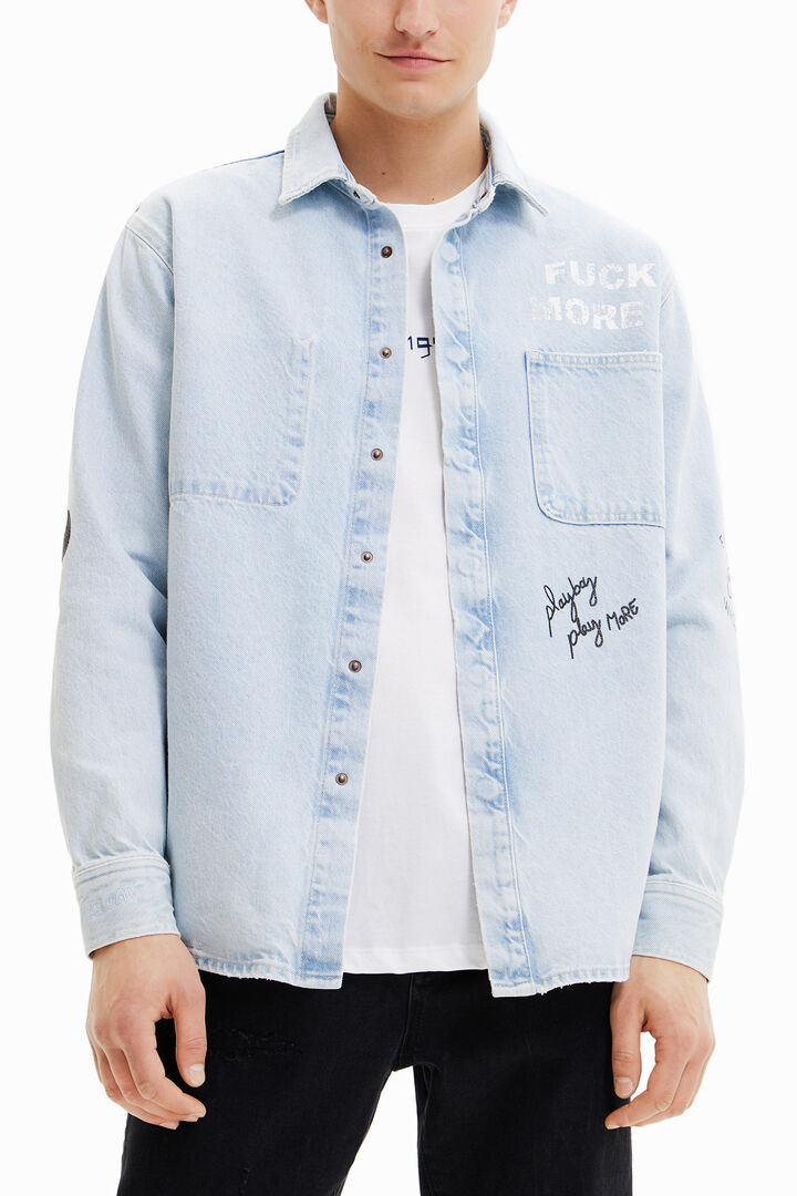 Sobrecamisa vaquera print | Desigual