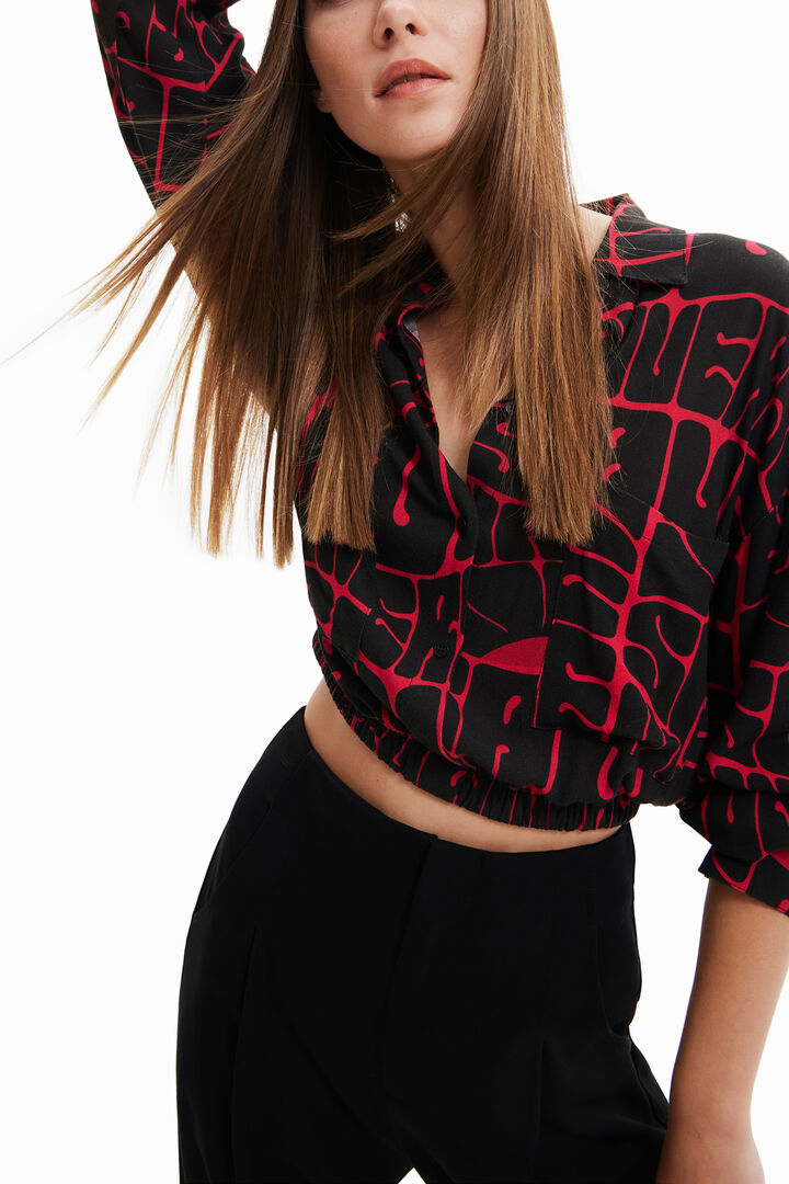 Save Nature cropped shirt | Desigual