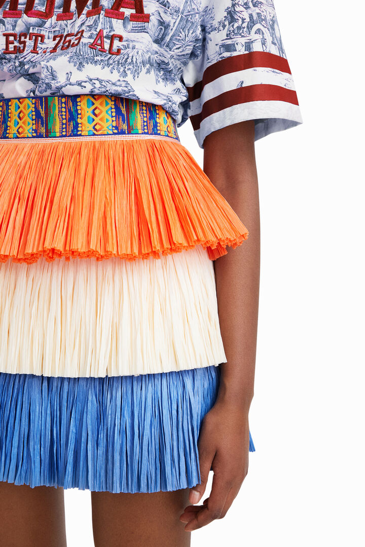 Minissaia franjas Stella Jean | Desigual