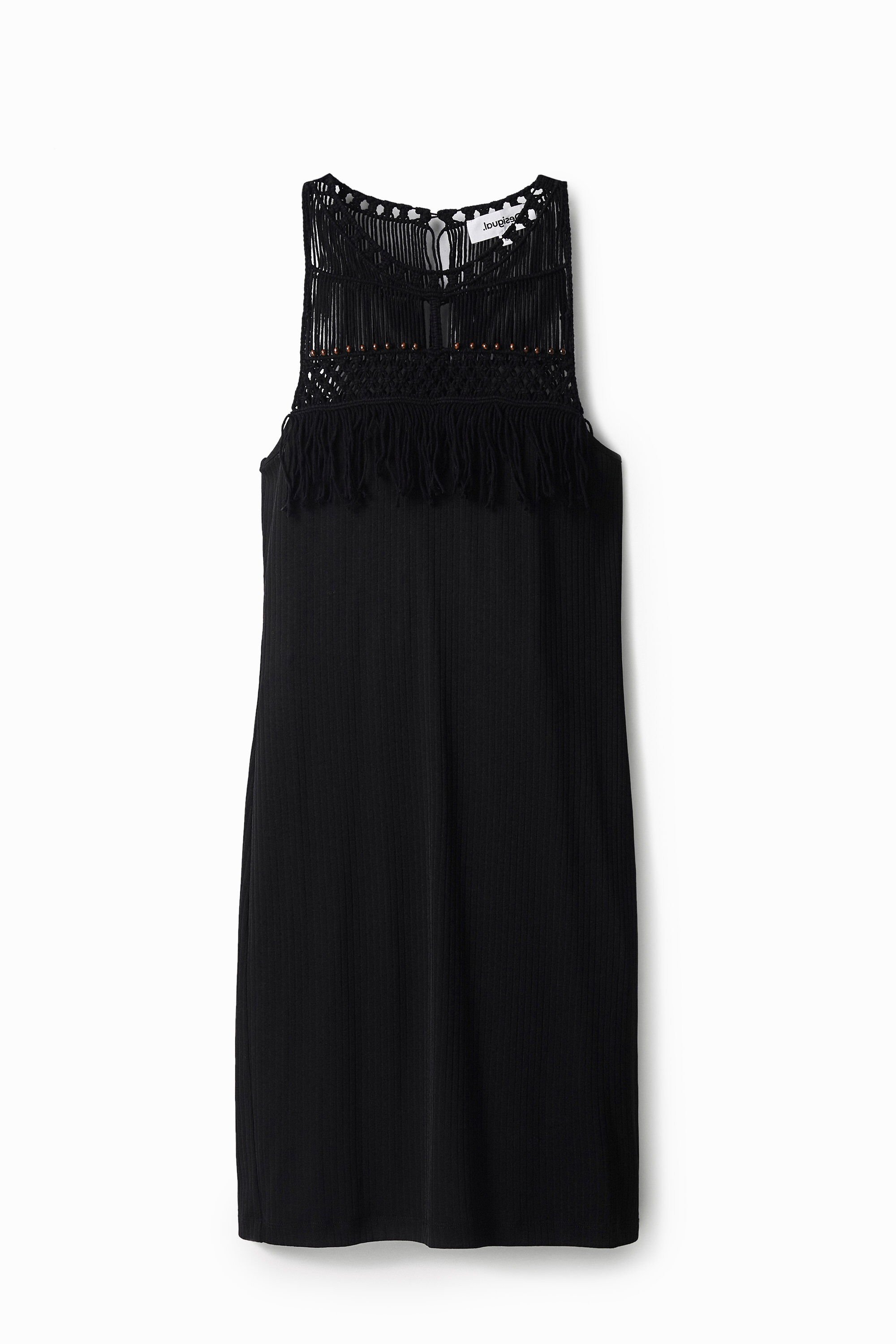 Macramé halter dress