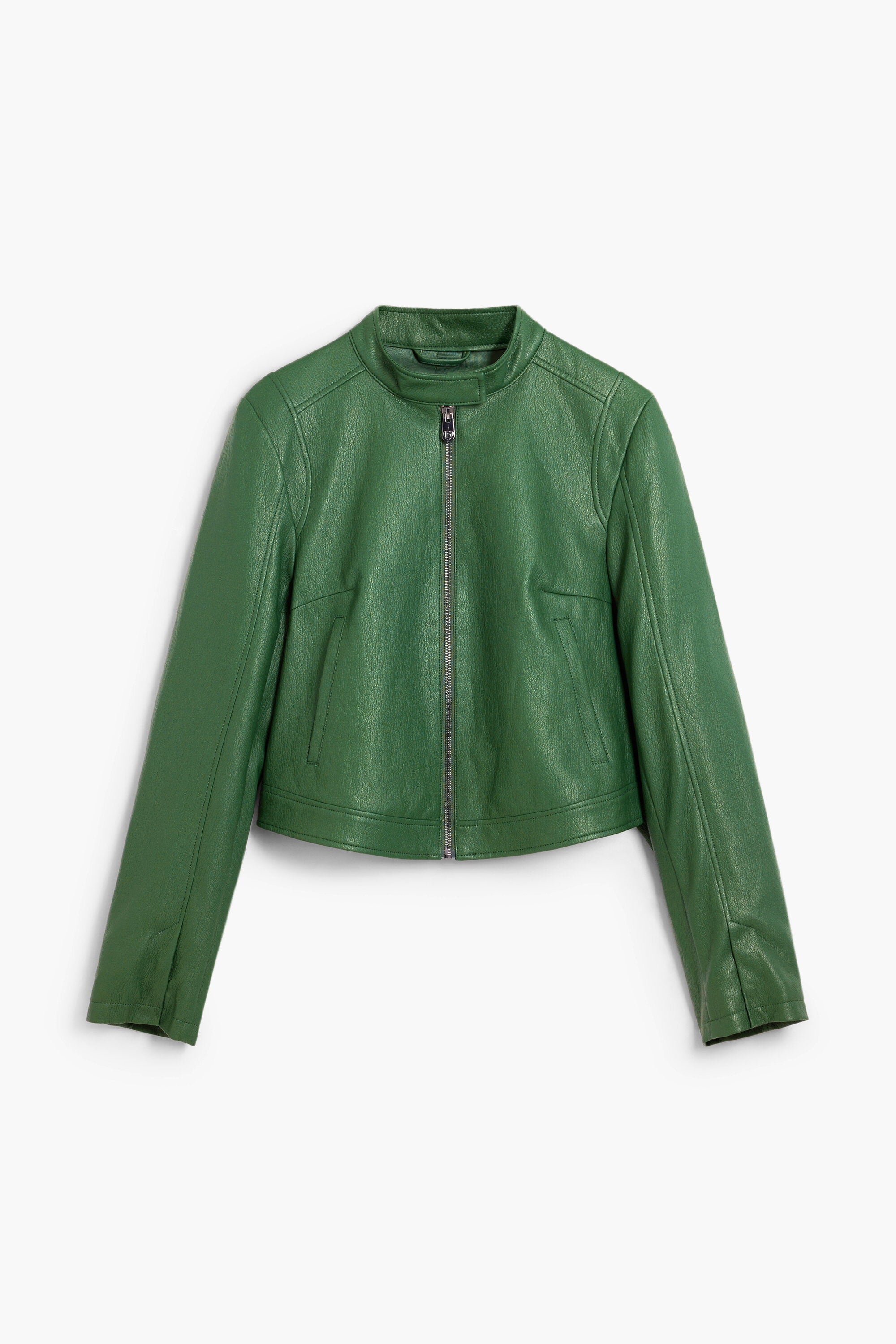 Jacket faux leather green Women's I Desigual.com
