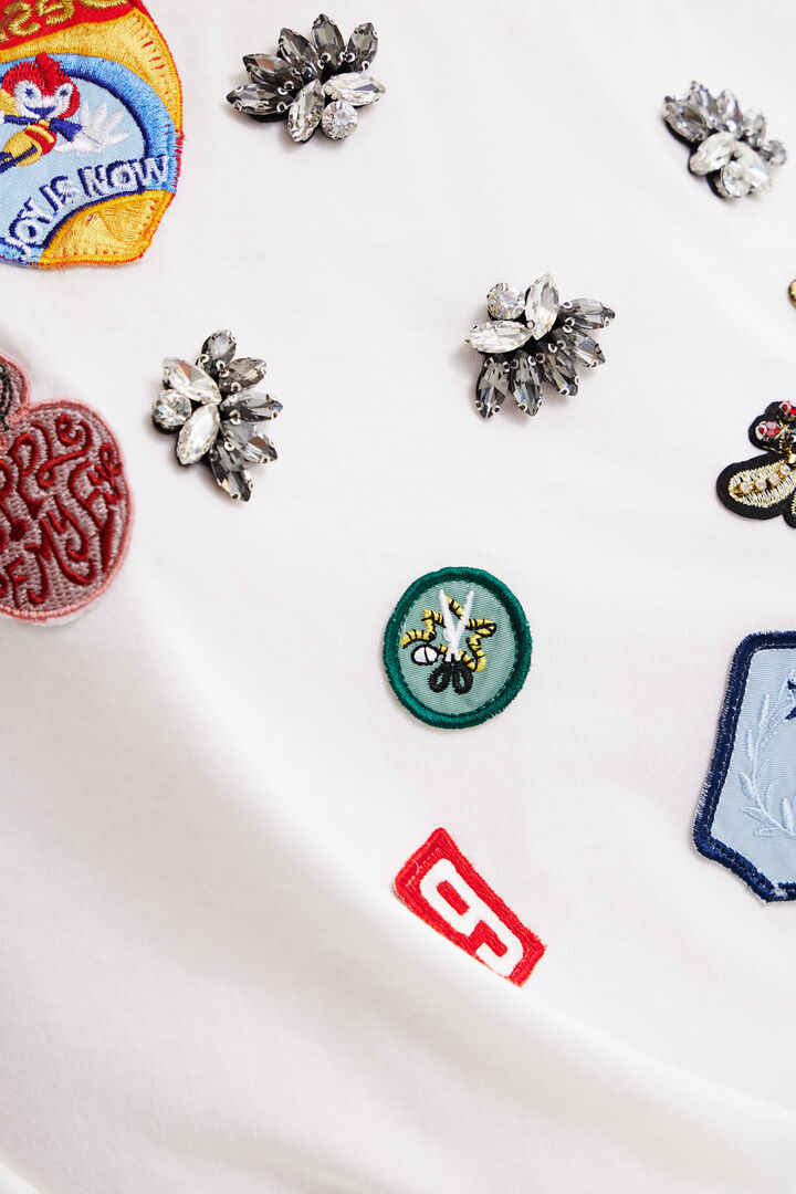 College patches T-shirt | Desigual