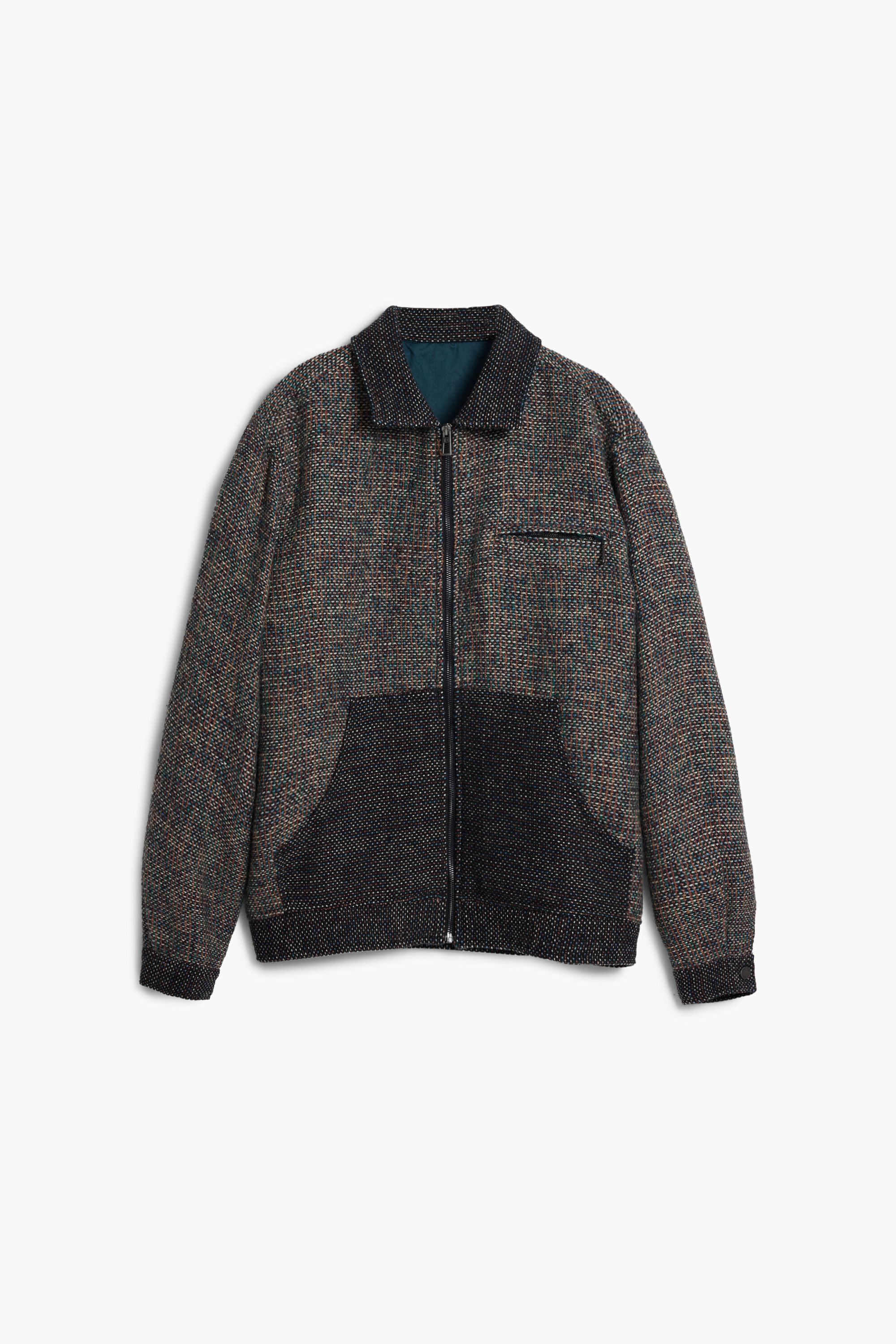 Chaqueta bolsillo jaspeada, MarróN,