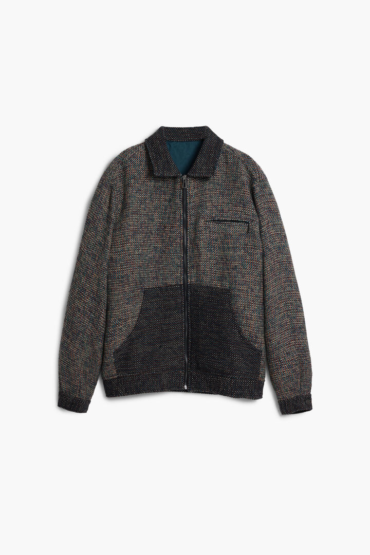 Mottled pocket jacket
