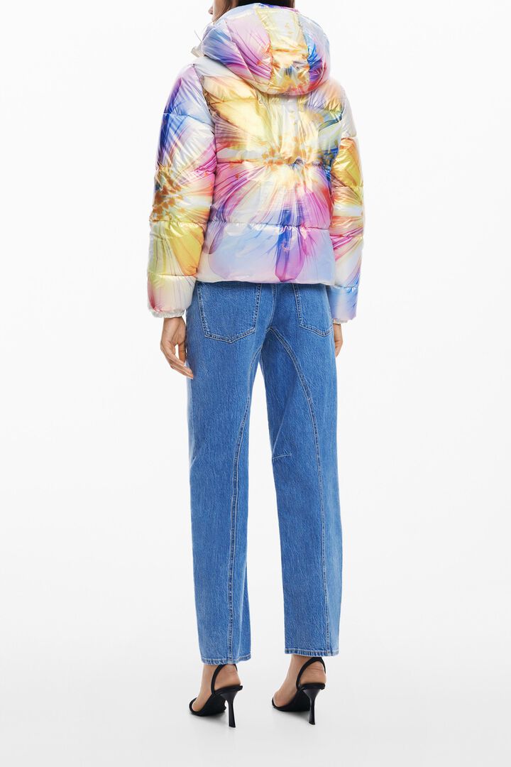 Manteau matelass&eacute; fleur | Desigual