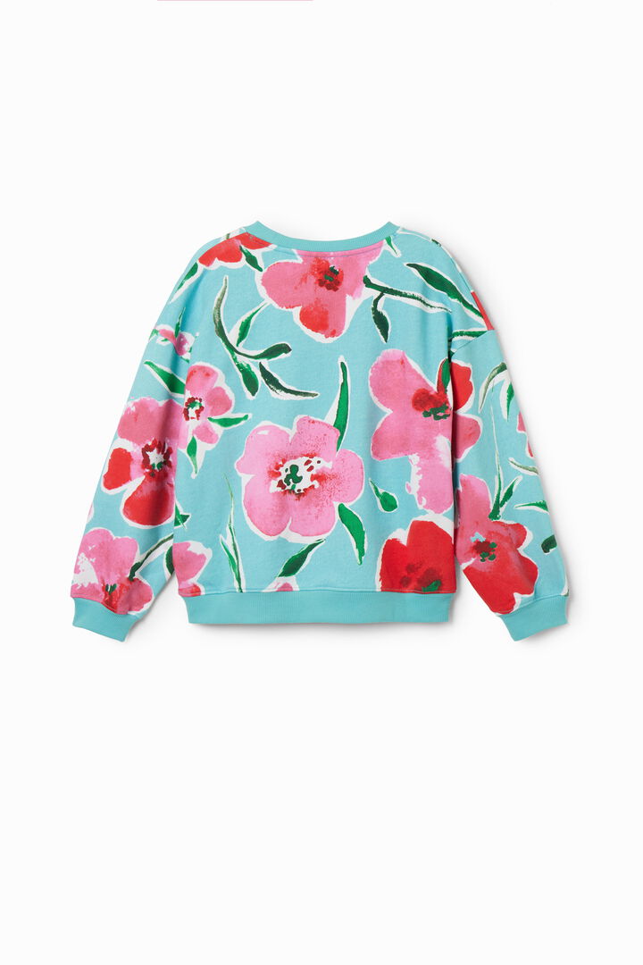 Sweat-shirt oversize fleurs | Desigual