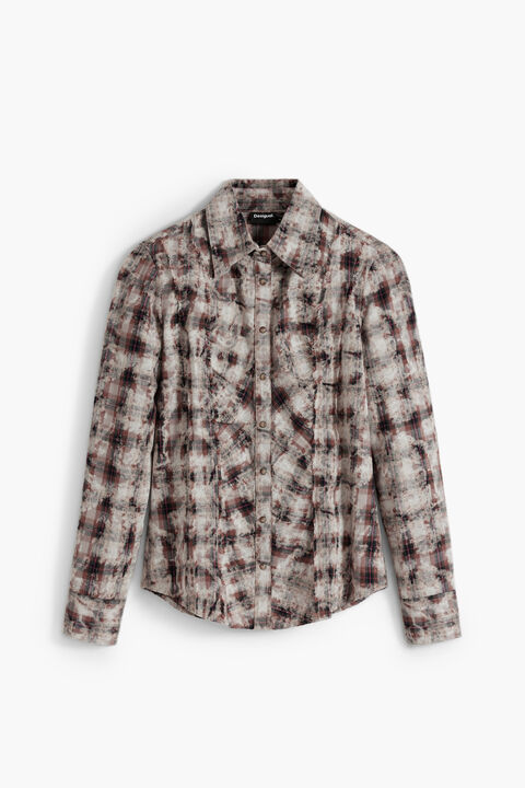 CHECKED TEXTURE SHIRT