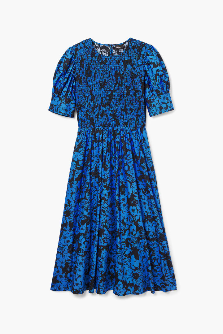 Bloemen midi-jurk