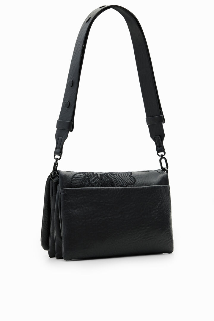 M embroidered floral crossbody bag | Desigual