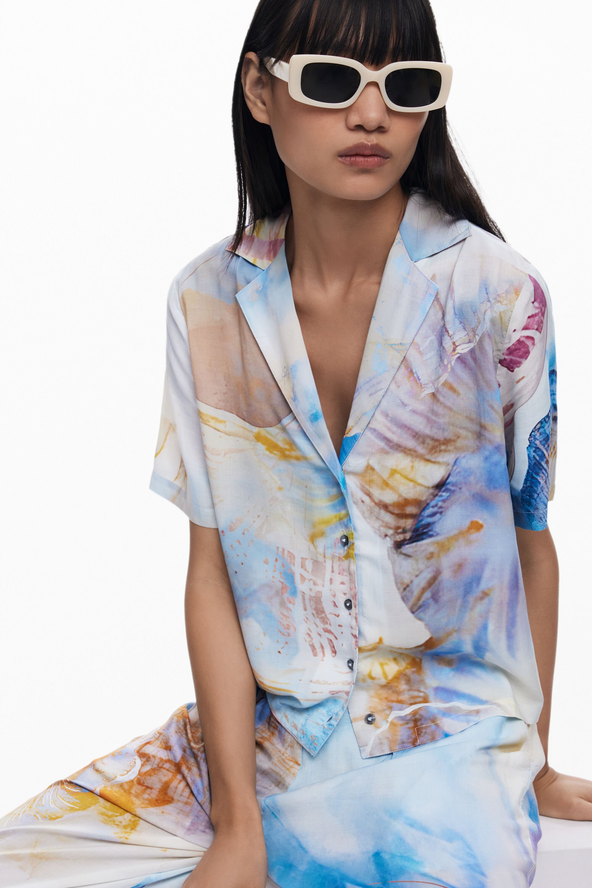 デシグアル Desigual ペルセポネのシャツ （ホワイト） デシグアル Desigual ペルセポネのシャツ （ホワイト