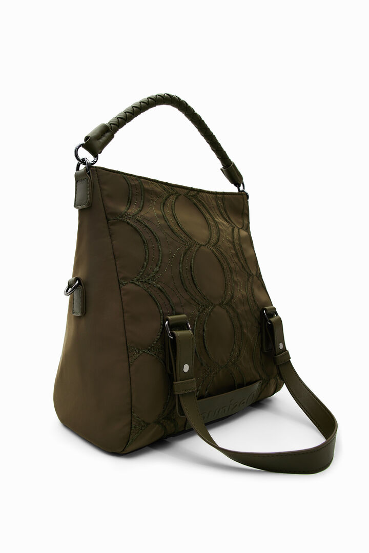 Embossed circles handbag | Desigual