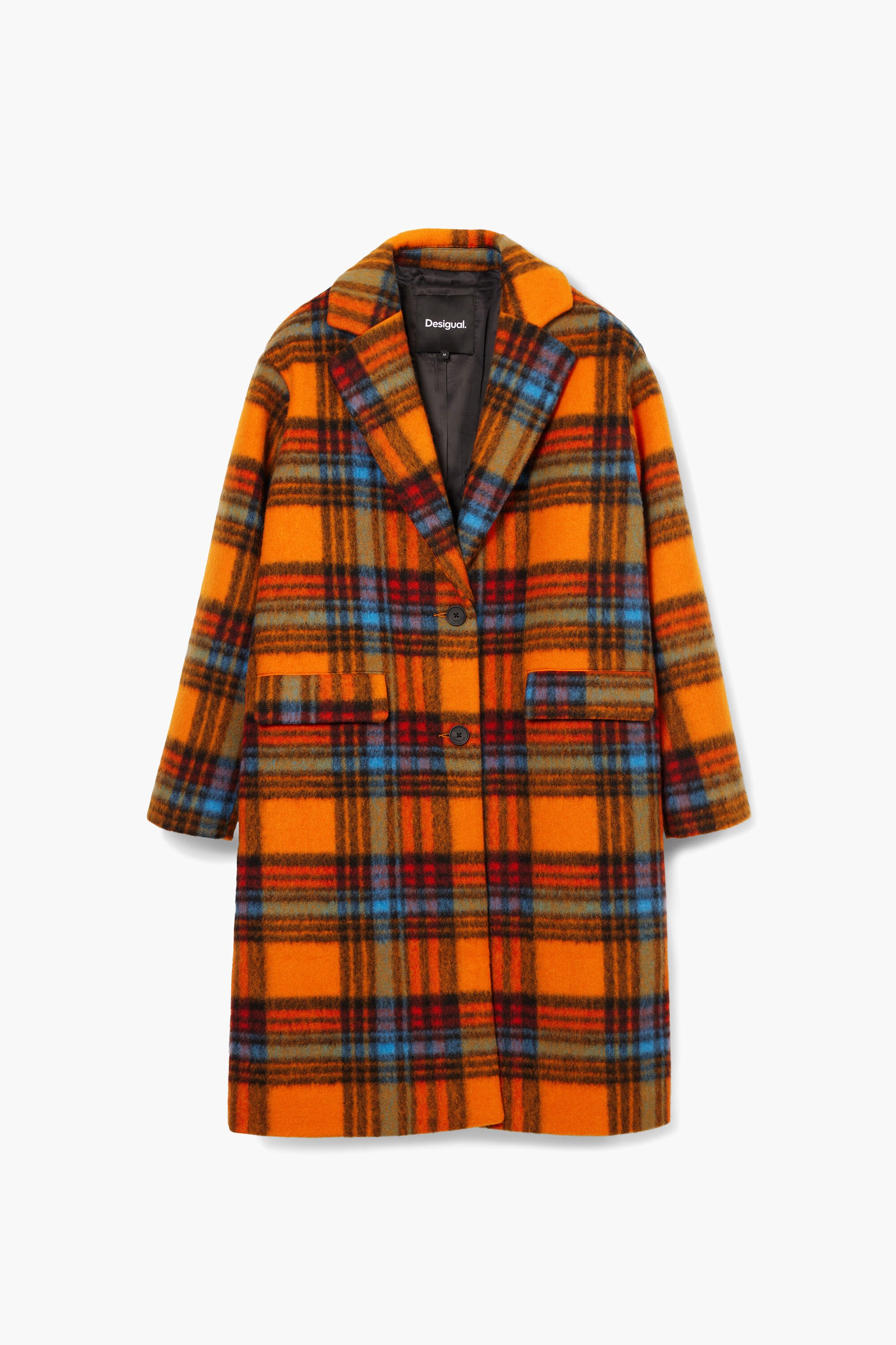 Orange coat womens clearance