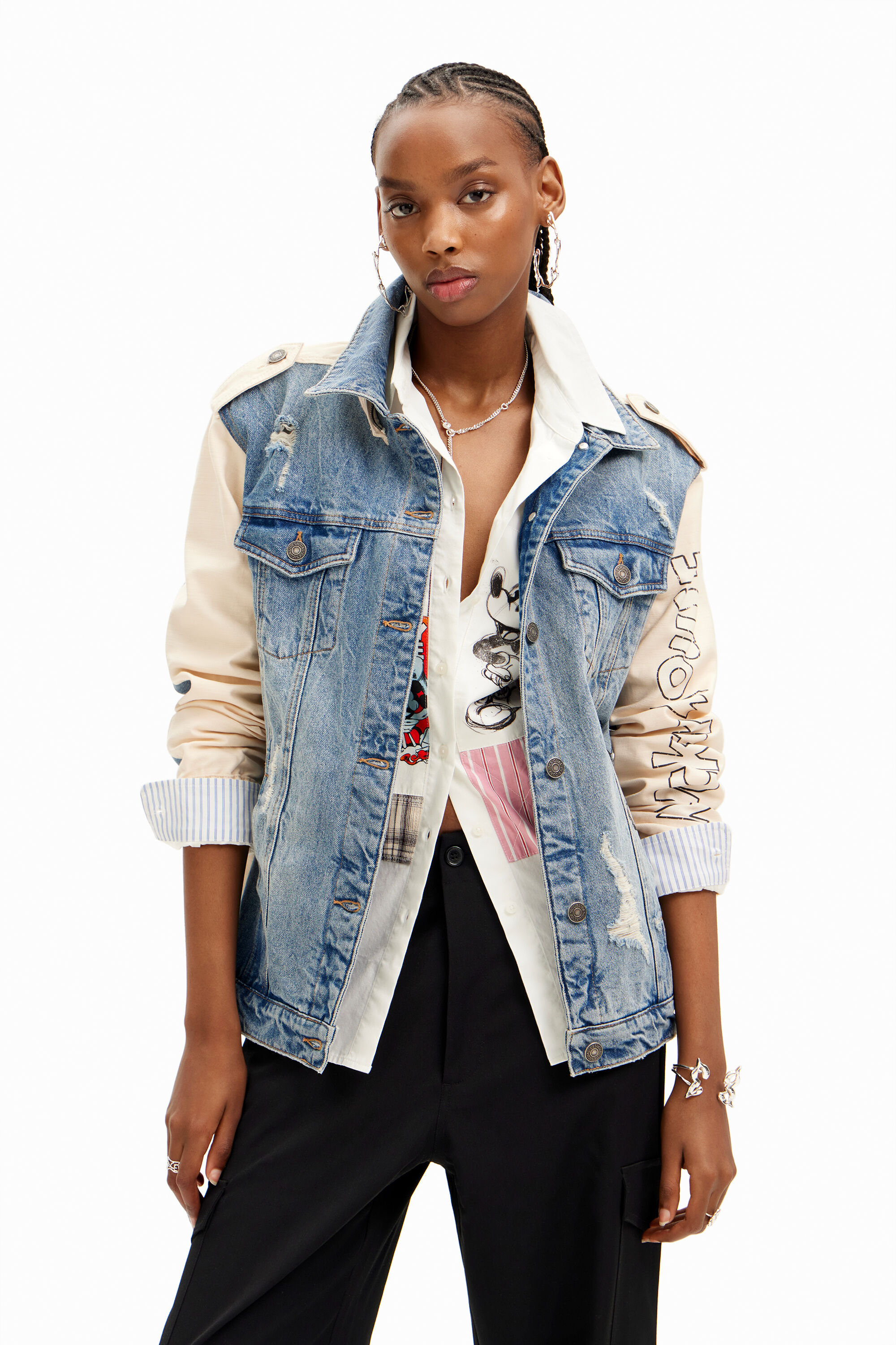 Desigual mickey mouse outlet jacket