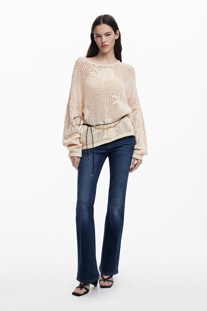 Bell sleeve Off Shoulder Mini Openwork Long Sleeve Tops Bell sleeve Off Shoulder Mini Openwork Long Sleeve Tops