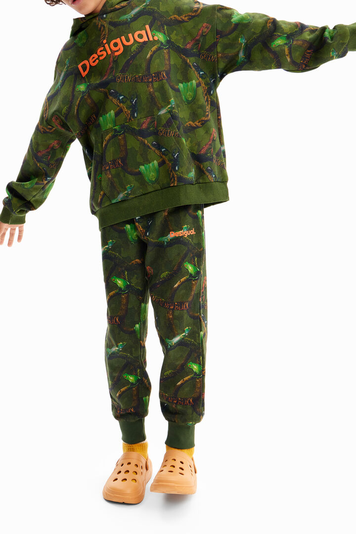 Sudadera capucha camuflaje | Desigual