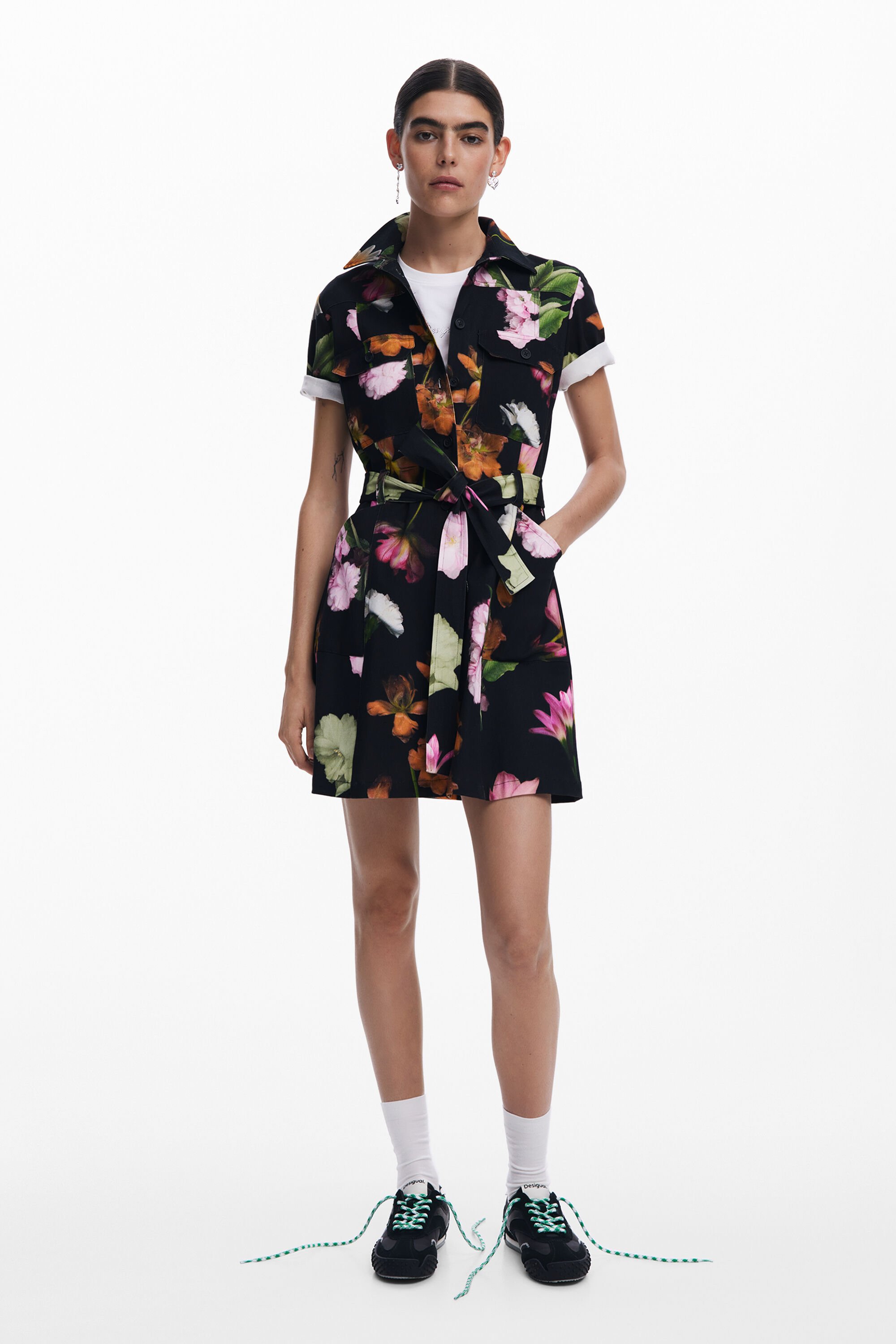 Desigual Utility overhemdjurk - BLACK