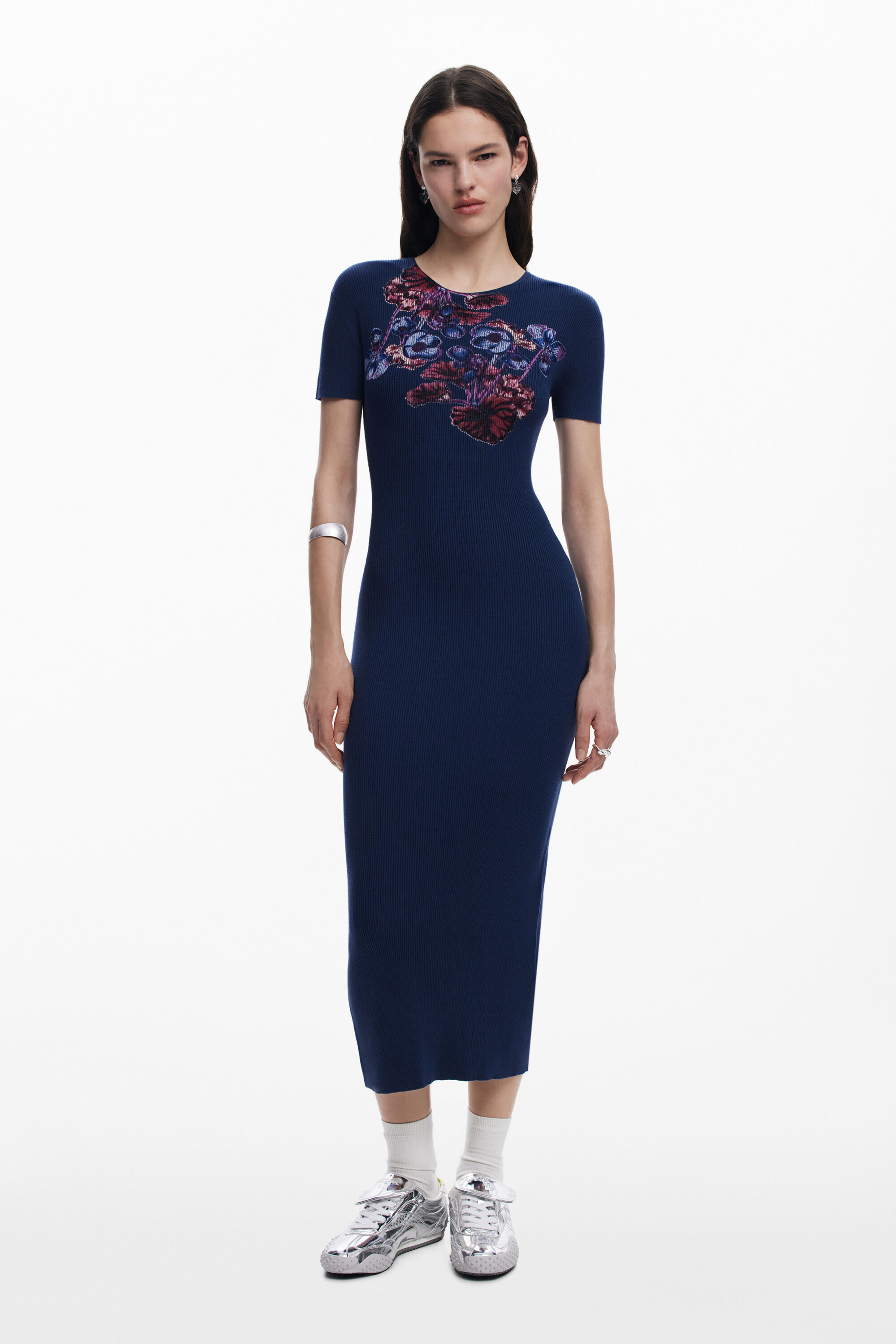 Desigual Botanic Dress M. C. Lacroix In Blue
