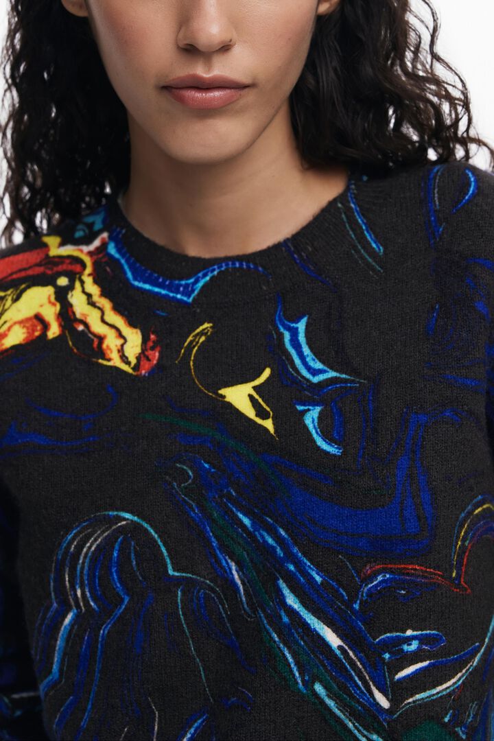 Sweater designed by Mr. Christian Lacroix