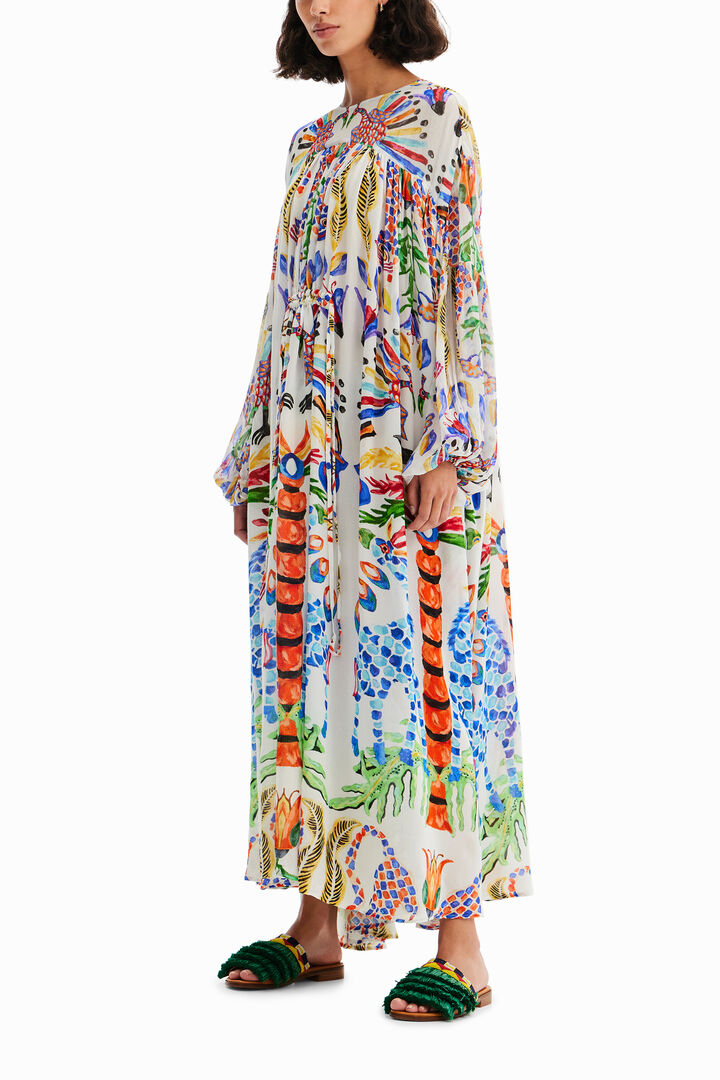 Stella Jean maxi tunic dress | Desigual